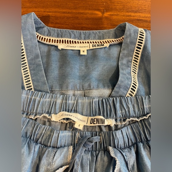 Lovers + Friends Chambray shorts and Button down 2 piece set - Picture 6 of 6